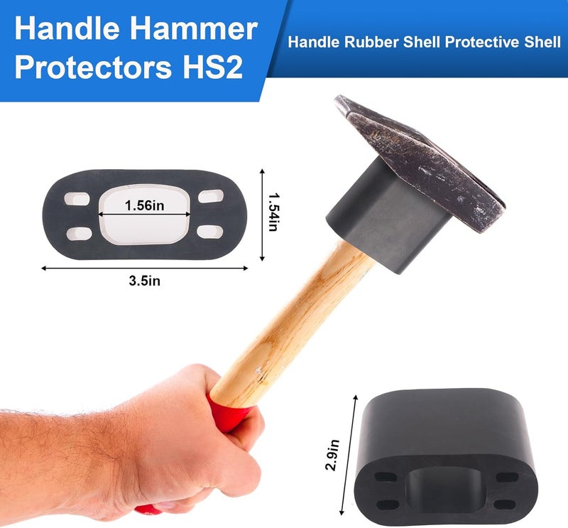 GGTE Hammer Handle Protector for Sledge Hammer and Axes,Hammer Saver Prevents Overstrike Damage to Handles - Image 2